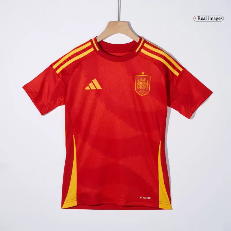 Kid's Spain Home Soccer Jersey Kit(Jersey+Shorts) 2024/25