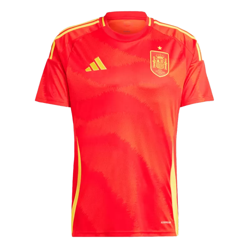 Spain Home Soccer Jersey Kit(Jersey+Shorts+Socks) 2024/25