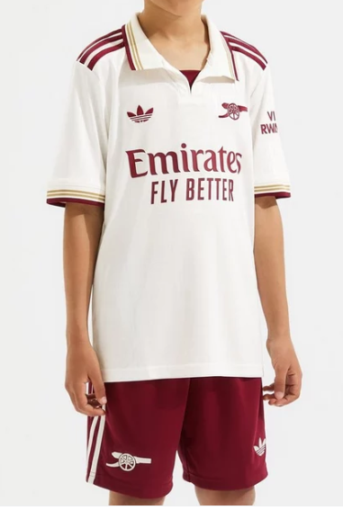 Kid's Arsenal Third Away Soccer Jersey Kit(Jersey+Shorts) 2025/26
