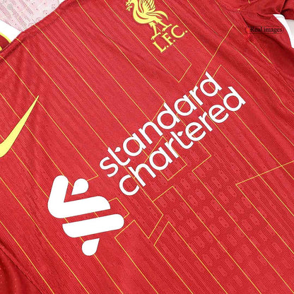 Player Version M.SALAH #11 Liverpool Home  Soccer Jersey 2024/25 Top Soccer Jerseys Store