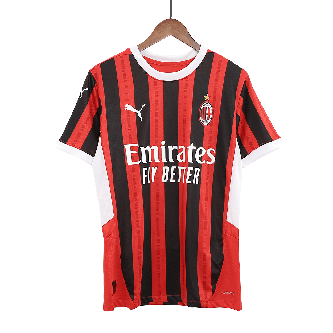 Player Version PULISIC #11 AC Milan Home  Soccer Jersey 2024/25 Top Soccer Jerseys Store