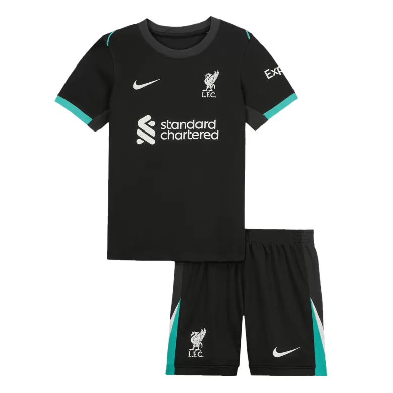 Kid's Liverpool Away Soccer Jersey Kit(Jersey+Shorts) 2024/25