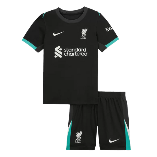 Kid's Liverpool Away Soccer Jersey Kit(Jersey+Shorts) 2024/25