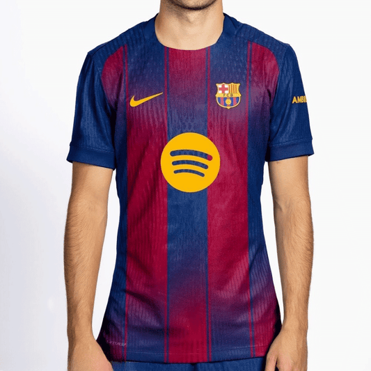 Player Version Barcelona Lewandowski #9 Home 2025/26 Soccer Jersey -  UCL