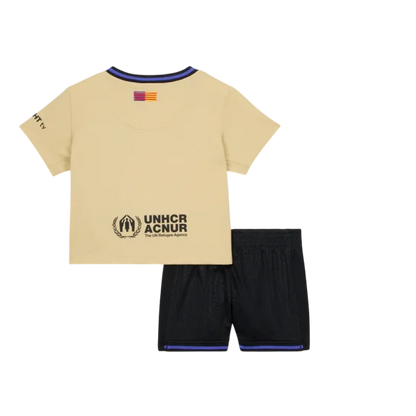 Kid‘s Barcelona Away Soccer Jerseys (Jersey+Short) Kit 2025/26