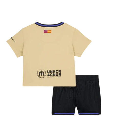 Kid‘s Barcelona Away Soccer Jerseys (Jersey+Short) Kit 2025/26